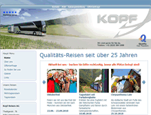 Tablet Screenshot of kopf-reisen.ch